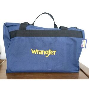 Wrangler by‎ Bucks Bags Navy Blue Duffle Made In USA